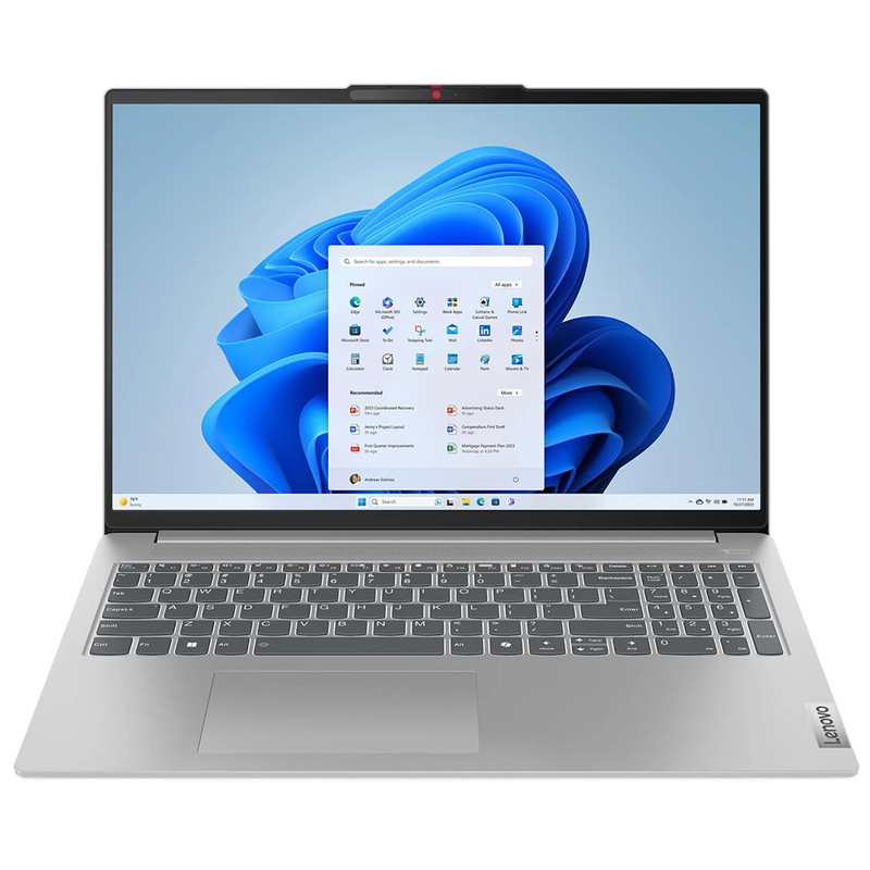 لپ تاپ 16 اینچی لنوو مدل IdeaPad Slim 5 16IRU9-Core 7 150U-16GB LPDDR5X 5200MHz-1TB SSD-IPS 60Hz-Backlit-Fingerprint-W